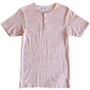 Homespun Knitwear STANDARD HENLEY SHORT SLEEVE fine melange terry画像