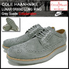COLE HAAN &times; NIKE LUNAR GRAND LONG WING Grey Suede C12527画像