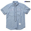 atmos BASEBALL B.D.SHIRT LT BLUE ATS-ND-BB01画像