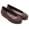 crocs MAMMOTH LEOPARD LINED FLAT W MAHOGANY/MAHOGANY 16203-2L3画像