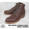 Wolverine WOLVERINE Cenntennial 1000 Mile Boot Brown Horween Bison Leather W00913画像