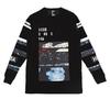 HOOD BY AIR. LAYERED GRAPHIC LS TEE BLACK HBAF14-TEE62-CWB画像
