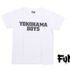 FUN YOKOHAMA BOYS TEE WHITExBLACK画像