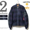 SUNNY SPORTS &times; ALPHA INDUSTRIES INC. 200着限定 ウールリッチファブリック B-15B(MOD)フライトジャケット AL14F001画像