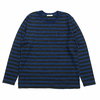 BURGUS PLUS L/S Indigo Tee - Border - BP14605BD画像
