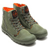 PALLADIUM &times; ALPHA PAMPA HI ZIP MA-1 SAGE/ORANGE 03233-378画像