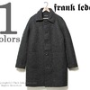 FRANK LEDER ダークグレー ラフエッジローデンウール コート 0421064画像