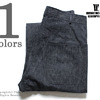 WAREHOUSE × U.S.NAVAL ACADEMY DECK PANTS インディゴデニム 無地(NON WASH)画像