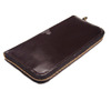 GLENROYAL BRIDLE LEATHER ZIP AROUND LONG PURSE cigar画像