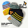 go slow caravan PANEL BORDER KNIT CAP 392903画像