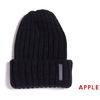 APPLEBUM Leather Patch Knit Cap SUNSHINE画像