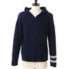 Barefoot Dreams mens zip hoodie with stripe画像
