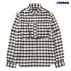 atmos PLAID SPORT B.D. SHIRT WHITE/BLACK ATS-NF-0002-2画像
