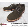 CHIPPEWA 4" SUEDE SERVICE OXFORD MOSS SUEDE WIDTH:D 1901M75画像