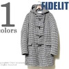 FIDELITY アメリカ製 千鳥格子 ウールリッチファブリックダッフルコート 25903-R-4画像
