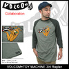 VOLCOM &times; TOY MACHINE 3/4 Raglan A5731419画像