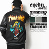 THRASHER × EYEDY SKATE MADONNNA STADIUM JKT EYE-RHR009画像