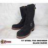CHIPPEWA 11" ENGINEER BOOT BLACK SUEDE 1901M67画像