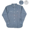 WAREHOUSE Lot 3076 TRIPLE STITCH WORK SHIRTS シャンブレー 3076S画像