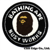 A BATHING APE BUSY WORKS MINI RUG MAT BLACK 1A80-182-010画像