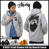 STUSSY 8 Ball Shadow Full Zip Hooded Sweat 1973470画像