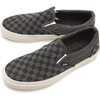 VANS CLASSICS CLASSIC SLIP-ON(OVERWASHED)BLACK/CHECKER VN-0ZMRFIX画像