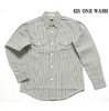 SUGAR CANE Made in U.S.A. L/S WORK SHIRT HICKORY STRIPE SC26763画像