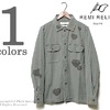 REMI RELIEF ハートステンシル ミリタリーシャツ RN1516-9010画像
