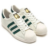 adidas Originals SUPERSTAR 80s VINTAGE DX VINTAGE WHITE S15/COLLEGIATE GREEN/OFF WHITE B35981画像