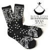 BLACK SCALE BS BANDANA SOCKS BLACK BSFA14AC08画像