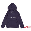 APPLEBUM AB ロゴ刺繍スウェットパーカー NAVY画像