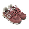 new balance KV574 VBY BURGUNDY画像