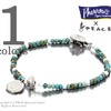 Pherrow's × PEACE 日本製 ターコイズビーズブレスレット PP-BRACELET2画像