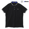 FRED PERRY × atmos TIPPED POLO BLACK/BLUE FS1558画像