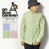 go slow caravan OXFORD RAGLAN B/D SHIRT 391235画像