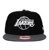 NEW ERA LOS ANGELES LAKERS 2T TEAM-BASIC SNAPBACK BLACKxGRAPHITE FFNELAL167画像