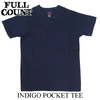 FULLCOUNT INDIGO POCKET TEE 5901画像