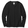 CHORD NUMBER EIGHT JET STAR V-NECK SWEAT (BLACK)画像