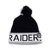 Mitchell & Ness OAKLAND RAIDERS 缶バッジ付き BEANIE BLACK MNOLR106画像