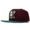 Mitchell & Ness ANAHEIM MIGHTY DUCKS SNAPBACK PLUMxTEAL MNAMD011画像