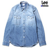 Lee for atmos WORK SHIRT WASHED INDIGO ALE-OD-1002画像
