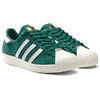 adidas Originals SUPERSTAR 80s DLX SUEDE COLLEGIATE GREEN/VINTAGE WHITE/GOLD MET B35987画像