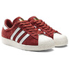 adidas Originals SUPERSTAR 80s DLX SUEDE COLLEGIATE BURGUNDY/VINTAGE WHITE/GOLD MET B25962画像