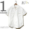 orslow ホワイト ショートスリーブオープンカラーシャツ 01-8052-SS画像