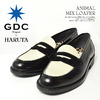GDC &times; HARUTA ANIMAL MIX LOAFER BLACK-WHITE GD778-BW画像