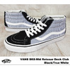 VANS SK8-Mid Reissue (Deck Club) Black/True White VN-0XIIFD8画像