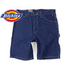 Dickies 3994 9.5" DENIM CARPENTER SHORT RINSED INDIGO BLUE画像