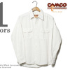 CAMCO 長袖ホワイトシャンブレーシャツ画像