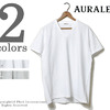 AURALEE SUPERFINE COTTON シームレスVネックTシャツ AL5STS002-SST画像