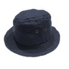 Hanna Hats LINEN PORKPIE HAT/navy画像